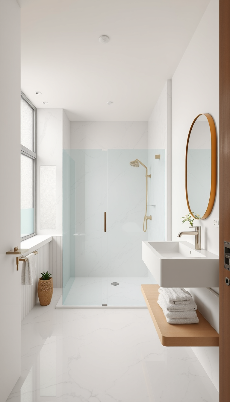 Modern minimal bathroom